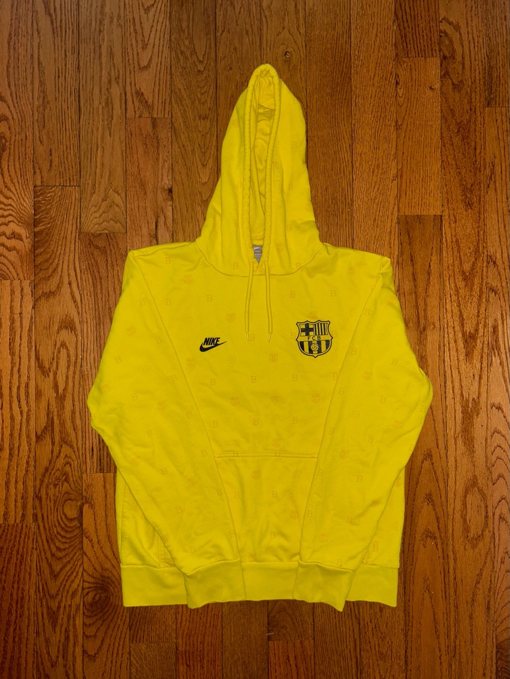FC Barcelona Nike AOP Hoodie Size Medium